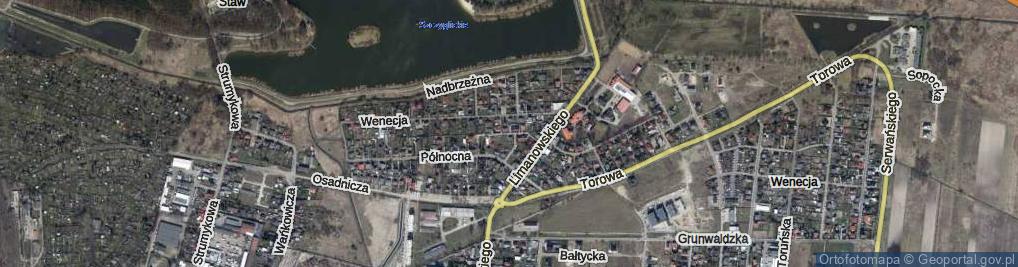 Zdjęcie satelitarne Regatowa ul.